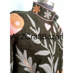 Veste vintage pour femmes, brodée, style cotrise, veste d'hiver/d'automne, vêtements traditionnels pour femmes - Product Image 3