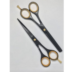 JP 440C noir 6.0 pouces ciseaux de coupe de cheveux ciseaux d'amincissement ciseaux de coiffeur professionnel ensemble de ciseaux - Product Image 1