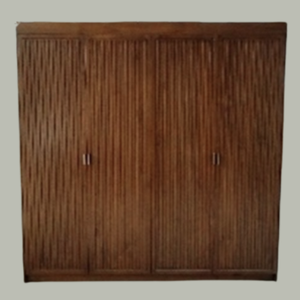 Série d'armoires modernes pour enfants BR-3 en teck massif, 4 étagères, design sécurisé pour chambre et salon, durable et écologique - Product Image 3