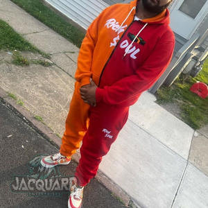 Conjunto Deportivo Unisex XXL Reversible de Forro Polar Ecológico, con Logotipo Personalizado, Pantalones de Entrenamiento Transpirables, Traje Deportivo de Invierno sin Costuras - Product Image 3