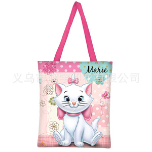 Nuevo Bolso Tote de Lona para Mujer con Estampado de Gato, Gran Capacidad, Portátil, para Estudiantes, Venta al Por Mayor - Product Image 5