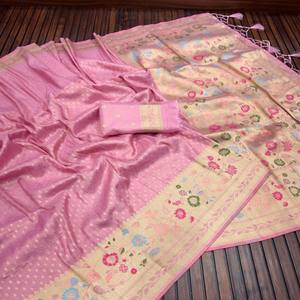 Saree en soie Designer Tussar Munga Paithani avec tissu Dayebal pur et Jari lourd Idéal pour les détaillants de mode ethnique haut de gamme - Product Image 3