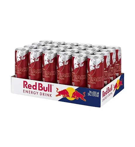 Compra RedBull Peach Edition, bebida energética Melocotón-nectarina sin azúcar, 12 floz (paquete de 24)