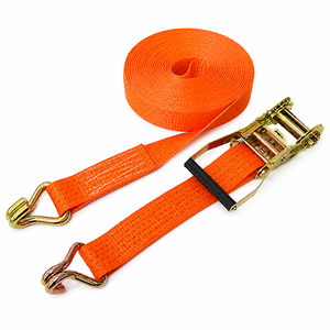 <b>Cargo</b> Lashing Abrasion Resistant Ratchet Tie Down Strap Polyester 50mm 5000kg Hook for Truck Transport Factory Supply - Product Image 5
