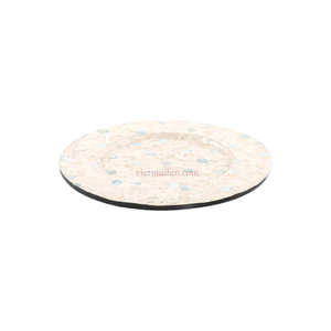 Assiette de service moderne de luxe en nacre, conçue pour les repas quotidiens et une décoration intérieure épurée - Product Image 1