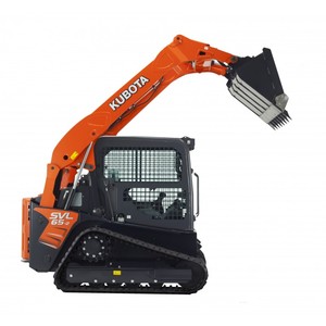 Chargeuse compacte sur chenilles Kubota SVL65-2, mini-excavatrice, moteur diesel 74,3 CV, godet frontal, capacité nominale de 9 tonnes, boîte de vitesses, moteur - Product Image 3