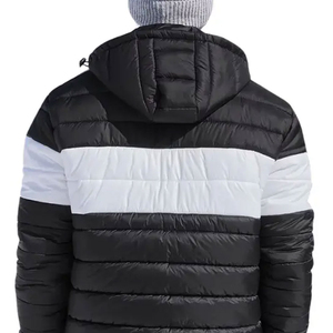 Venta al por mayor personalizada chaqueta de invierno de los hombres de cuello alto impermeable acolchado burbuja acolchado al aire libre Puffer tela personalizada - Product Image 4