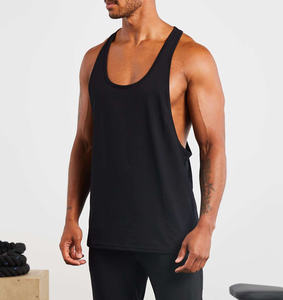 Solid plain gray color <b>tank</b> <b>top</b> for men customized logo fabric 100% cotton slim fit size in cheap price - Product Image 1