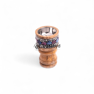 Tradebyd Boîte de brûleur d'encens en bois finement conçu avec un design décoratif coupé et une surface lisse pour une utilisation en Bakhoor - Product Image 1