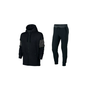 ชุดวอร์มฤดูหนาวสำหรับผู้ชายชุดเสื้อผ้าแบบมีฮู้ดและกางเกงขายาวพิมพ์โลโก้ได้ตามต้องการ - Product Image 2