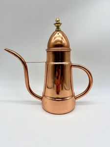 Cafetera Decorativa de Cobre con Textura Única, Perfecta para Regalar a los Amantes del Café y Coleccionistas - Product Image 4