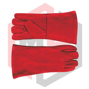 ถุงมือหนังสำหรับงานเชื่อมมืออาชีพ ทนต่อการขัดถู ด้ามจับตามหลักสรีรศาสตร์ ป้องกันไฟฟ้าสถิต หนา 7 ออนซ์ เคลือบอลูมิไนซ์ ขนาด 16 นิ้ว - Product Image 5