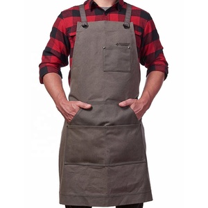 Delantal de alta resistencia personalizado, delantal de lona impreso para cocinar y hornear, con dos bolsillos - Product Image 1