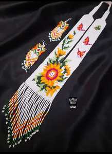 Collares de cuentas de semillas hechos a medida hechos de cuentas de semillas de vidrio con pendientes a juego ideales para reventa por diseñadores de joyas - Product Image 5