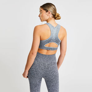 ที่กําหนดเอง Bra กีฬาผู้หญิงชุดออกแบบใหม่ที่ดีที่สุดคุณภาพสูงโยคะไม่มีรอยต่อโยคะ Bra ชุด - Product Image 4