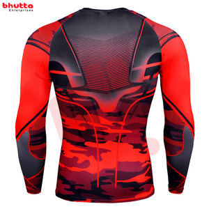 Protector de sarpullido personalizado de manga larga, protector de sarpullido elástico para Fitness, ropa informal de secado rápido - Product Image 2