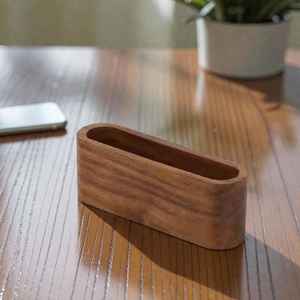 Tarjetero de Madera de Alta Calidad |   Estuche para Tarjetas Bancarias de Madera Natural Sólida |   Almacenamiento de Tarjetas Minimalista Hecho a Mano - Product Image 6