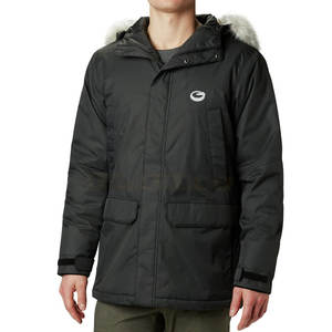 2023 hommes imperméable écologique respirant coupe-vent toile Parkas veste couleur unie à capuche décontracté Streetwear pour l'hiver - Product Image 1