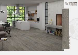 Azulejos de porcelana antideslizantes rústicos modernos de 200x1200, superficie mate, aspecto de madera para interiores marrón con diseño contemporáneo de esmalte clásico - Product Image 6