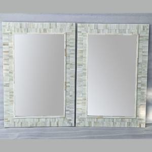 Modern Luxury Bone Wall <b>Mirror</b> Factory's <b>Round</b> <b>Hanging</b> <b>Mirror</b> for Bathroom Decor Multi-Layer Reflective Glass - Product Image 2