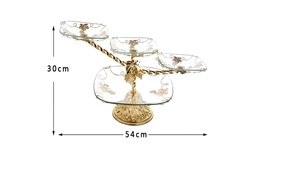 Bandeja de Servicio de Metal y Cristal para Celebraciones en el Hogar, Moderna, Apta para Lavavajillas, Ecológica, Solución Versátil para la Presentación de Mesa - Product Image 3