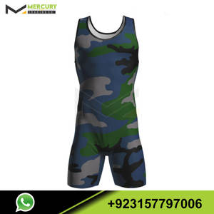 Nouvelle arrivée durable Wrestling Singlet prix de gros d'usine Made in Pakistan Martial Arts Wear - Product Image 6