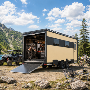 <span class=keywords><strong>Caravane</strong></span> de transport de matériel de loisirs en plein air Etodevice pour <span class=keywords><strong>moto</strong></span>, vélo, kayak, planche de surf et VTT - Product Image 1