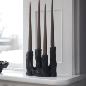 Top qualité meilleure vente dessus de table rond Design bougeoir noir mat salon nouveau Design lot de 3 - Product Image 3