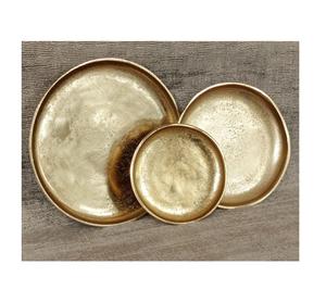 Plateau de service en fonte d'aluminium avec finition ornée et savoir-faire artistique parfait pour les étalages de vacances - Product Image 5