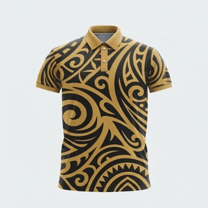 Polo pour homme respirant et léger à faible MOQ, prix abordable, logo personnalisé, style streetwear, tissu tricoté de haute qualité - Product Image 2