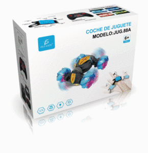 High Quality <b>RC</b> Racing Car Stunt Car with Gesture Sensing Light & 360 Rotation Features Includes Remote <b>Controller</b> Charger - Product Image 1