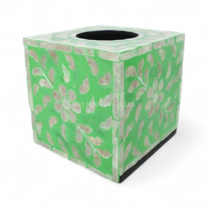 Caja de Pañuelos de Nácar Hecha a Mano, Clásica, con Incrustaciones de Concha de Vietnam, Decoración para el Hogar, Interiores Sofisticados - Product Image 2