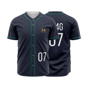 Nouveaux maillots de baseball respirants, antibactériens et à séchage rapide, surpiqués, personnalisables, pour adultes, vente en gros, grandes tailles - Product Image 4