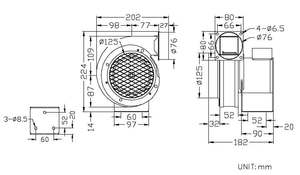 Ventilador Centrífugo de 127 mm, 110/230 V, 50 W, Modelo AB175182, Fabricado en Taiwán, para Hogar u Oficina, Funcionamiento Eficiente y Silencioso - Product Image 6