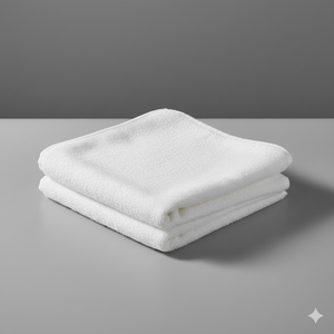 Serviette de visage carrée en coton doux pour la peau 50g tissu premium hypoallergénique absorbant fil léger peigné qualité hôtel utilisation - Product Image 3