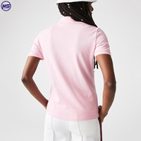 Chemise décontractée en coton à manches courtes pour femme, respirante, tricotée, motif uni, avec logo personnalisé, vente en gros du Pakistan, haute qualité