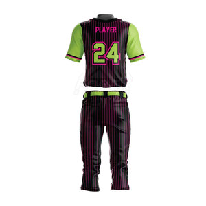 Uniforme de béisbol por encargo de alta calidad, novedad, uniforme de béisbol transpirable al por mayor - Product Image 2