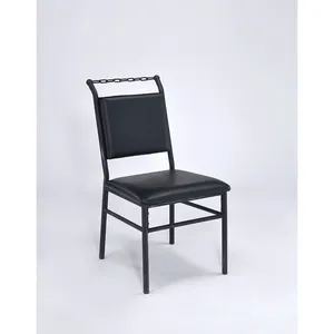 Meubles de fête de mariage, chaises de Banquet d'hôtel, salle à manger, cadre métallique en acier inoxydable bleu, vente en gros, chaise de salle à manger de luxe pour mariage - Product Image 4