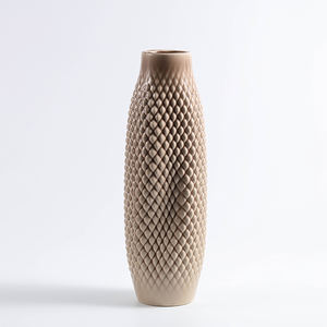 Jarrones de cerámica con flores secas, decoración - Product Image 3