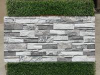 Panneau mural en céramique d'ardoise multicolore empilé de placage de haute qualité pour des décorations de maison de jardin et extérieures