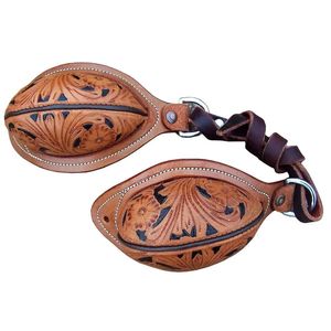Rouleau de tronçonnage de remplacement de selle occidentale de qualité supérieure fait à la main paire en cuir véritable naturel léger conception de couleur personnalisée haute - Product Image 6