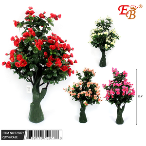 Arbre artificiel RHODODENDRON de 36 pouces, fleur artificielle, 12 pièces/boîte, collection modèle 375077 - Product Image 1