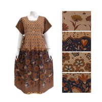 Robe en rayonne pour femme élégante Jumbo avec taille élastique Beau motif floral Vêtements de nuit quotidiens en vente!