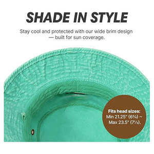 Chapeau seau tendance de haute qualité Design léger Logo personnalisé Meilleures ventes Chapeaux d'extérieur personnalisés - Product Image 2