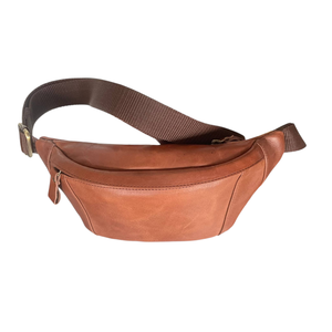 Nouveau design 2026 – Sac de poitrine en cuir véritable huilé marron, unisexe, style Crazy Horse, durable et portable, sac de voyage à bandoulière - Product Image 2