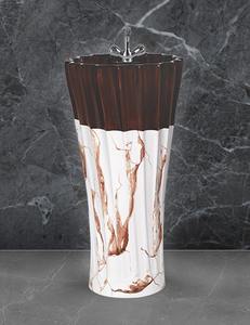 Lavabo monobloc de qualité supérieure Lavabo à main en céramique de qualité supérieure de qualité supérieure disponible à un excellent prix - Product Image 1