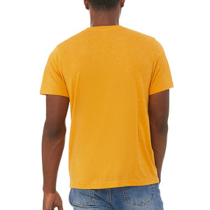 BELLA + CANVAS BC3001 Unisexe Manches Courtes Jersey Ras Du Cou Élégant T-Shirt Port & Company Hommes 50/50 Coton/Poly T-shirt Avec Logo - Product Image 3