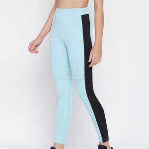 Leggings Deportivos de Cintura Media para Mujer, Transpirables, de Secado Rápido, Spandex/Poliéster, Diseño Sólido, Ropa Deportiva, Leggings de Yoga - Product Image 3