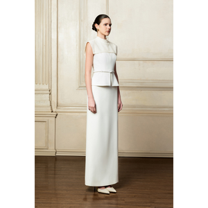 Faldas de lujo para mujer, abertura en la espalda recta, falda OBIE MAXI, abertura en la espalda, conjuntos de verano para mujer, ropa, etiquetas personalizadas hechas en Vietnam - Product Image 1