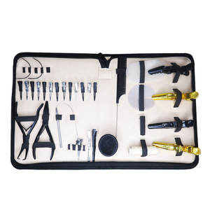 Alicates de enlace micro de calidad profesional, tarro de abalorios pequeño de acero inoxidable, Kit de herramientas de extensión de cabello con logotipo personalizado - Product Image 3